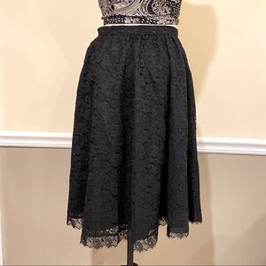 Women’s Flare Black Lace Skirt